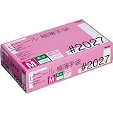 川西工業 ビニール使い切り手袋　粉付　Ｍ１００枚×２０箱