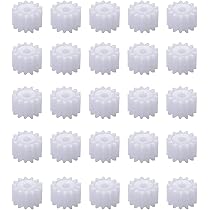 Amazon | 【25個セット】 12歯 歯車 ギア 1.95mm穴径 ピニオンギア