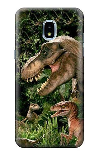 JP1452J38 トレックス ラプター 恐竜 Trex Raptor Dinosaur Samsung Galaxy J3 (2018), J3 Star, J3 V 3rd Gen, J3 Orbit, J3 Achieve, Express Prime 3, Amp Prime 3 ケースの表紙