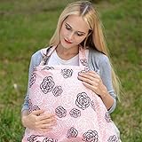 KRY 授乳ケープ 多機能で 安心の360°調節ヒモ 現役ママ大絶賛 出産準備、ご出産祝で大人気 外出先での授乳に便利な授乳カバー (1)