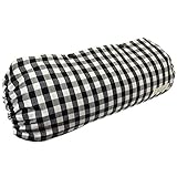 acortile 抱っこ紐収納 カバー 【裏生地ブラック】 リバーシブル ギンガム白 日本製 シッカリ生地 【90日保証付】