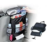BreaDeep Car Auto Seat Back Organizer with Insulated Cooler Multi Pockets Travel Storage Bags Pouch,