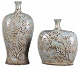 Uttermost Citrita Urns – 2のセット 2 ブルー 19658