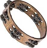 MEINL Percussion マイネル タンバリン Compact Wood Tambourine Stainless Steel 2rows CTA2WB 【国内正規品】