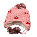 Ekimi Baby Boy子供冬イヤーフラップ少女ピーチ帽子ニット帽子Coldキャップ US サイズ: M カラー: ホワイト