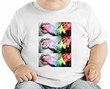 Take A Hit Smoke Weed Get High Trippy Galaxy Cosmic オーガニックベビーTシャツ 12 - 18 Months