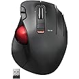 エレコム マウス ワイヤレス トラックボール (親指) 赤玉 6ボタン チルト機能(左右スクロール) ゲーミンググレード光学センサー採用 ブラック M-XT3DRBK-G