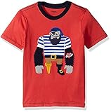 Gymboree Baby Toddler Boys' Gorilla Captain Tee Rococo Red 2T [並行輸入品]