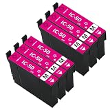 エプソン用 IC50互換インクカートリッジ ICM50互換インク マゼンタ 6本セット 増量版 最新ICチップ付き 残量表示可能 IC6CL50インクカートリッジ 対応機種:EP-301 EP-302 EP-4004 EP-702A EP-703A EP-704A EP-705A EP-774A EP-801A EP-802A EP-803A EP-803AW EP-804A など
