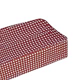 bkb Gingham Flat Changing Pad Cover, Red by bkb