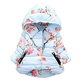 ベビー服　子ども服　女の子　ウインドブレーカー　セーター　コート　Cutelove　帽子付き　花柄　長袖　綿　ベビー　赤ちゃん　幼児　秋冬　可愛い　暖かい　保温　防寒　韓国　ファッション　カジュアル　