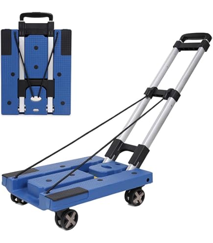 Amazon.co.jp: SPACEKEEPER キャリーカート 折りたたみ台車 【新型 