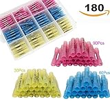 Migiwata Heat Shrink Auto Electrical Wire Butt Connectors Marine Grade Waterproof Insulated Auto Wir