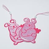交通安全用リフレクター（反射シートタグ/ラメ入り）ウサギ2個セット