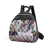 リュックサック Hosam バックパック　女の子　レディース　かばん　革バック　スパンコール　キラキラ　おしゃれ　ファッション　高校生　大学生　オフィスレディ　お出かけ　通学　通勤　旅行などに　小物　