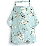 MRZD　授乳ケープ　マタニティ　出産祝い　フリーサイズ　多機能　 汗っかきの赤ちゃんに優しい　 綿100%　母乳育児サポート 軽量 持ち歩き お出掛けに便利 (浅い青色)