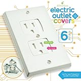 Child Safety Electrical Outlet Covers for Baby Proofing - Best Childproofing Self Closing BPA Free W