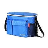 【ジェネリック 】6色　ベビーカー 自転車 アクセサリー おむつバッグ 収納袋　便利　カバー　哺乳瓶 おむつ 旅行 小物 入れ バッグ　 (ネイビーブルー)