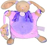 ＤＯＵＤＯＵ　DC2571 パペット　ラビットライラック　マイクロファイバー 赤ちゃんうさぎのお腹を触るとパリパリ音がします ｻｲｽﾞ H約25cm