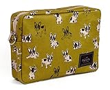 ポーチェ(pouche) 消臭ポーチ オムツポーチ クラッチバッグ フレンチブルドッグ (ディープイエロー)