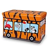 サファリバスストレージボックス、Driving夢折りたたみ可能な万能Toy Organizer