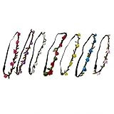 Domybest 8pcs 子供ヘアバンド コットンのベルト かわいい花を飾る 写真小道具 出産祝い 誕生日 百日記念 プリンセス風 旅行 良い弾力性 1-4歳に適して