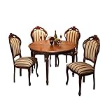 ヴェローナ クラシック ダイニング5点セット (テーブル幅110cm+チェア4脚) [■] 組立設置付き