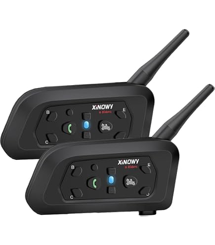 バイク インカム V6Pro 2人同時通話 6人ペアリング IP65防水 Amazon.co.jp: EJEAS バイク インカム V6Pro(2台セット) 2人同時通話 6
