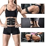 EMS 腹筋・背筋・お腹 筋トレ スマートフィットネスギア EMS・腹筋ベルト　EMS・ 腹筋トレーニング器具 ボディフィット 高電導ジェルシート 超薄型、超軽量、静音 ワイヤレス、ハンズフリ エクサ