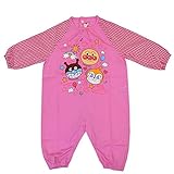 スモックスーツ ベビー&キッズ アンパンマン プリント 長袖スモック ポケット付 女の子 j-oa3614 90cm ピンク