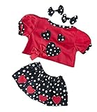 Party Heart-y Girls Outfit Fits Most 14 - 18 Build-a-bear Vermont Teddy Bears and Make Your Own Stuf