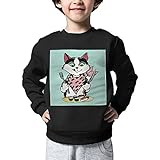 Pinono 寿司猫子供服 キッズ セーター 長袖 新作 子ども セーター ニット　コットン 男の子 トップス 子供 カジュアル ニット 丸首 快適 入園式 発表会 通学