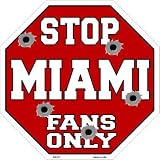 スマートブロンドMiamiファンのみメタルノベルティOctagon Stop Sign bs-317