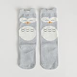 Plus Nao(プラスナオ) ハイソックス キッズ ベビー 子供用 靴下 ソックス プリント デザイン カジュアル ３カラー 0-1才 ピンク