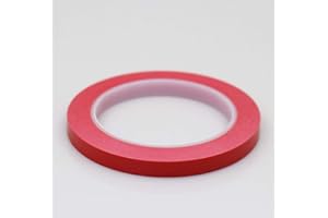 耐水 多機能 ラインテープ カッティングシート 車 バイク 用 耐水 テープ 防水 シール 赤 白 青 色 幅 5mm × 66m 【SiSe9】 (赤)