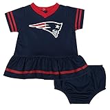 Gerber Childrenswear新しいEngland Patriots Infant Dazzleドレス&パンティ 3-6 Months ブルー