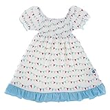KicKeeパンツLittle Girls竹Gathered Dress US サイズ: 4T カラー: ホワイト