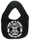 IiE, Son of a Biker born to ride, Unisex Feeding Bib, Black by Image is Everything
