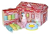 出産祝い おむつBOX 女の子用 パンパースMサイズ32枚 おしりふき70枚 泡石鹸400ml ギフトセット