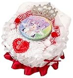 [efShop] 缶バッジ ロゼットケーキ【ねこ耳 ギンガムチェック】痛ロゼット デコ 推し活 猫 缶バッジ ロゼット 57mm 76mm フェイクスイーツ 本人不在の誕生会 (パープル, ねこ耳ギンガムチェック)