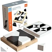 Amazon.co.jp: Ms.0 「公式」白黒パズル 木製 ブロック ゲーム