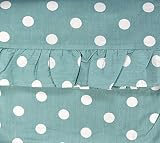 Chic Ruffled Edge Polka Dot Duvet Quilt Cover Classic Parisian Romantic Vintage Ruffle Girls Teen Co