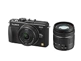 Panasonic ミラーレス一眼カメラ ルミックス GX1 ダブルズームレンズキット パンケーキレンズ/標準ズームレンズ付属 エスプリブラック DMC-GX1W-K