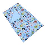 東京西川 綿100％ お昼寝布団カバー 2点セット きかんしゃトーマス ブルー