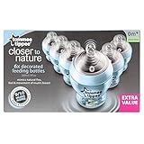 Tommee Tippee Closer to Nature Easivent 0mth+ 260ml Bottles - Decorated Blue (6 per pack) 近い自然にトミーのt