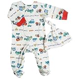 【未熟児】【低出生体重児】【早産児】【NICU】用 ベビー服： 長袖カバーオール 帽子付き ワークゾーン (1800-2700g)