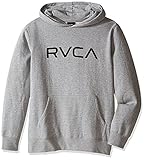 RVCA Big Boys' Pullover Hoodie Athletic Heather Large [並行輸入品]