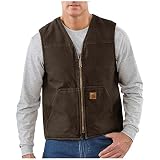 カーハート トップス ベスト Carhartt Men's Rugged Vest Dark Brown 1eh [並行輸入品]
