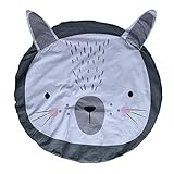 B-PING カーペット ベビーマット用 北欧 ラグ 洗える 軽量 滑り止め付 ラグマット カーペット ウサギ形 ゲーム 遊び 柔らかく ふわふわ 赤ちゃん 床 きれい 動物 (グレー)