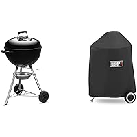 ウェーバー(Weber) バーベキュー コンロ 直径47cm オリジナルケトル 炭 キャンプ 6-8人用 +専用カバーセット【日本正規品10年保証】